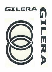 Stickerset Gilera carbon 5-delig