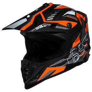IXS 363 2.0, Motocrosshelm, Mat Zwart Oranje