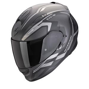 Scorpion EXO-491 Kripta Matt Black-Silver Integralhelm Größe