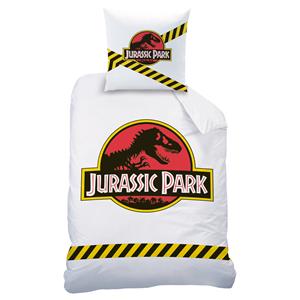 SlaapTextiel Jurassic Park Dekbedovertrek Warning