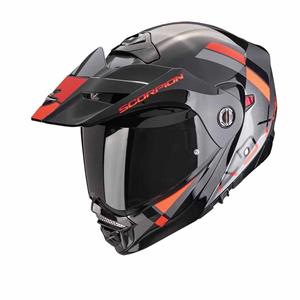 Scorpion ADX-2 Galane Zilver Zwart Rood Adventure Helm