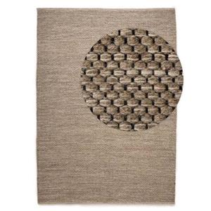 Nordic Weavers Wollen vloerkleed - Odda grijs|taupe - 160x230 cm