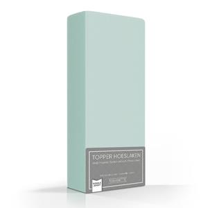 Romanette Double Jersey Topper Hoeslaken Mistygreen-140/150 x 200/210/220 cm
