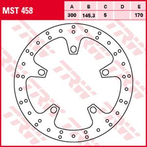 Bremsscheibe TRW MST458, 1 Stück