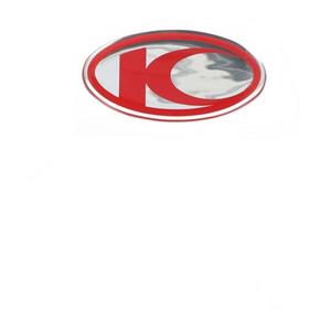 Kymco Sticker  logo klein grand Dink super 9 Vitality rood  origineel 86102-kfa6-e00-t0