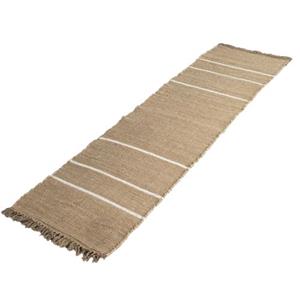 Native Natural Gestreepte Jute Loper (60 X 230cm)