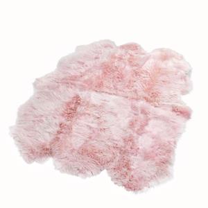 Native Natural Sextuple Blush Roze Schapenvacht Deken