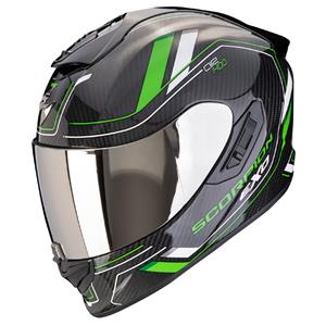 Scorpion EXO-1400 Evo II Carbon Air Mirage Schwarz Grün Integralhelm Größe