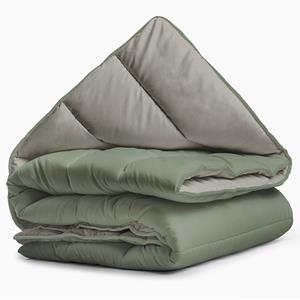 Eazy Dekbed Dekbed zonder Overtrek - All Year - Groen/Khaki (Warmteklasse 2)-1-persoons (140x200 cm)