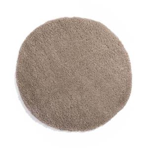 Tapeso Rond hoogpolig vloerkleed - Cozy Shaggy - beige - 120 cm rond