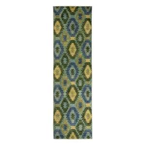 Boho&me Balkonkleed aztek - Verano blauw|groen - 80x200 cm