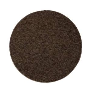 Tapeso Rond vloerkleed Lush - bruin - 200 cm rond