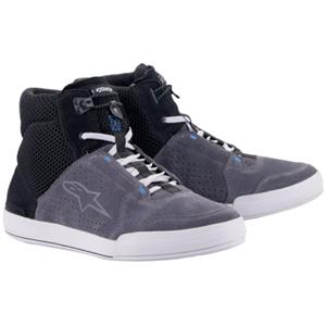 ALPINESTARS Chrome Air Shoes, Motorschoenen, Zwart-Cool Grijs-Blauw