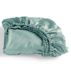 Cinderella Sundays Hoeslaken Satijn Mineral Green-1-persoons (80x200 cm)