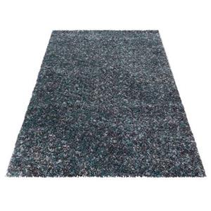 FlyCarpets Lorium Hoogpolig Vloerkleed Blauw - Grijs - Cream 140x200 cm