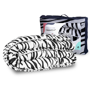 HappyBed | Zebra - Één dekbed voor het hele jaar - Dekbed zonder overtrek / Bedrukt dekbed - Wasbaar hoesloos dekbed