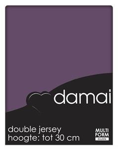 Damai Multiform Double Jersey Hoeslaken Purple-140 x 200/210/220 cm