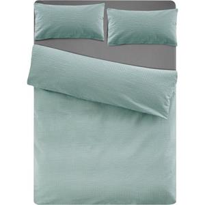 andas Bettwäsche "Sari2 in Gr. 135x200 oder 155x220 cm", (2 tlg.), aus Baumwolle, uni Bettwäsche in Seersucker Qualität ideal für Sommer