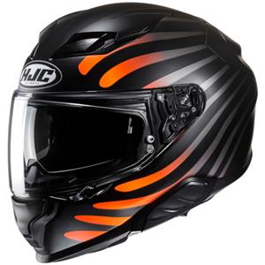 HJC F71 Zen Black Orange Full Face Helmet Größe