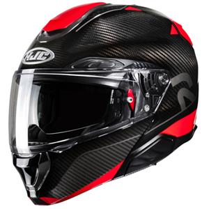 HJC RPHA 91 Carbon Noela Black Red Modular Helmet Größe