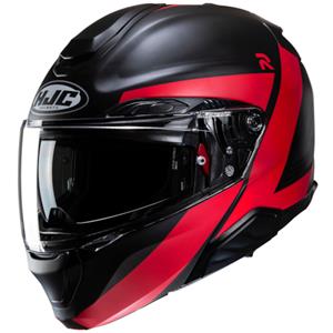 HJC RPHA 91 Abbes Black Red Modular Helmet Größe