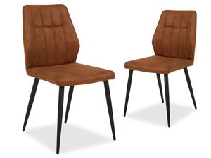 Mobistoxx Set van 2 stoelen NEYLA cognac