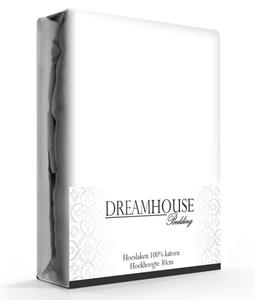 Dreamhouse Hoeslaken Katoen Wit-90 x 220 cm