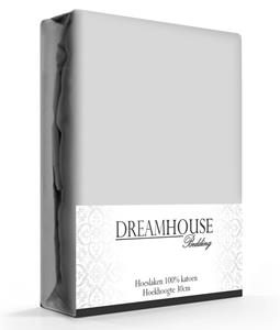 Dreamhouse Hoeslaken Katoen Grijs-160 x 220 cm