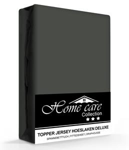 Home Care Homecare Jersey Topper Hoeslaken Antraciet-180 x 200/220 cm