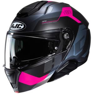 HJC i91 Carst Grey Pink Modular Helmet Größe