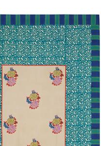 Lisa Corti Knight cotton quilt (180cm x 270cm) - Blauw