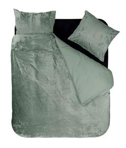 Sleeptime Dekbedovertrek Crystal Velvet Groen-1-persoons (140 x 200/220 cm)