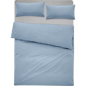 andas Bettwäsche "Sari2 in Gr. 135x200 oder 155x220 cm", (2 tlg.), aus Baumwolle, uni Bettwäsche in Seersucker Qualität ideal für Sommer