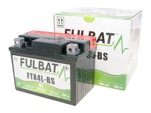 Fulbat Scooter accu  FTX4L-BS MF onderhoudsvrij