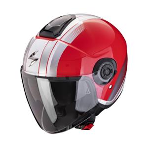 Scorpion Exo-City II Vel Red White Jet Helmet Größe