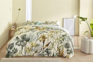 Beddinghouse Dekbedovertrek Iris Field Grey Green 200x200/220 cm