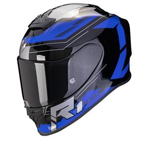 Scorpion EXO-R1 Evo Air Blaze Black Blue Full Face Helmet Größe