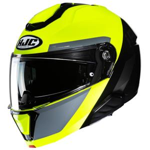 HJC i91 Bina Black Yellow Modular Helmet Größe