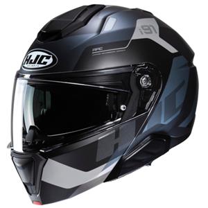 HJC i91 Carst Black Grey Modular Helmet Größe