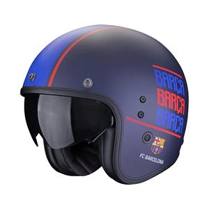 Scorpion Belfast Evo FC Barcelona Blue Matt Jet Helmet Größe