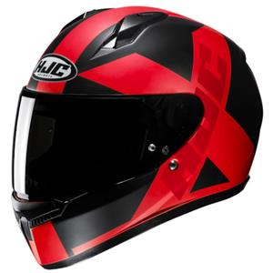 HJC C10 Tez Black Red Full Face Helmet Größe