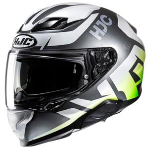 HJC F71 Bard Black Green Full Face Helmet Größe