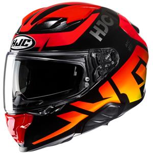 HJC F71 Bard Black Red Full Face Helmet Größe