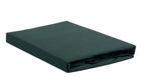 Ambiante Hoeslaken Katoen Dark Green- 1-persoons (70x200 cm)