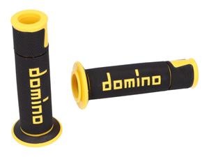 Domino Handvaten set  A450 On-Road Racing zwart / geel met Open einde