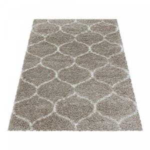 FlyCarpets Azure Hoogpolig Beige Vloerkleed 160x230 cm