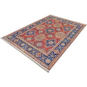 FlyCarpets Vintage Rood|Blauw Vloerkleed Wasbaar