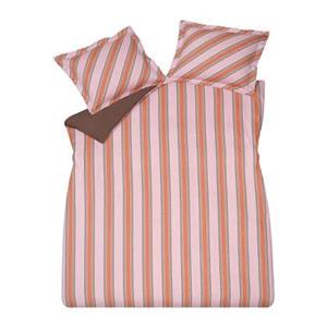 Vandyck Preppy Stripe Dekbedovertrek 200 x 200/220 cm - Pink