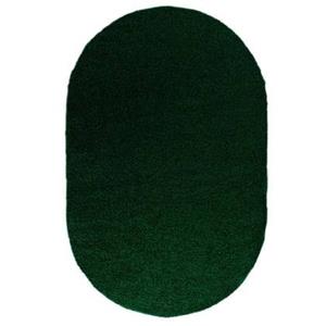 Tapeso Ovaal hoogpolig vloerkleed shaggy Trend effen - jade - 120x180