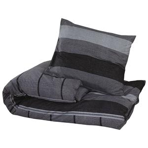 Bonnevie - Bettwäsche-Set Dunkelgrau 260x240 cm Baumwolle vidaXL476139